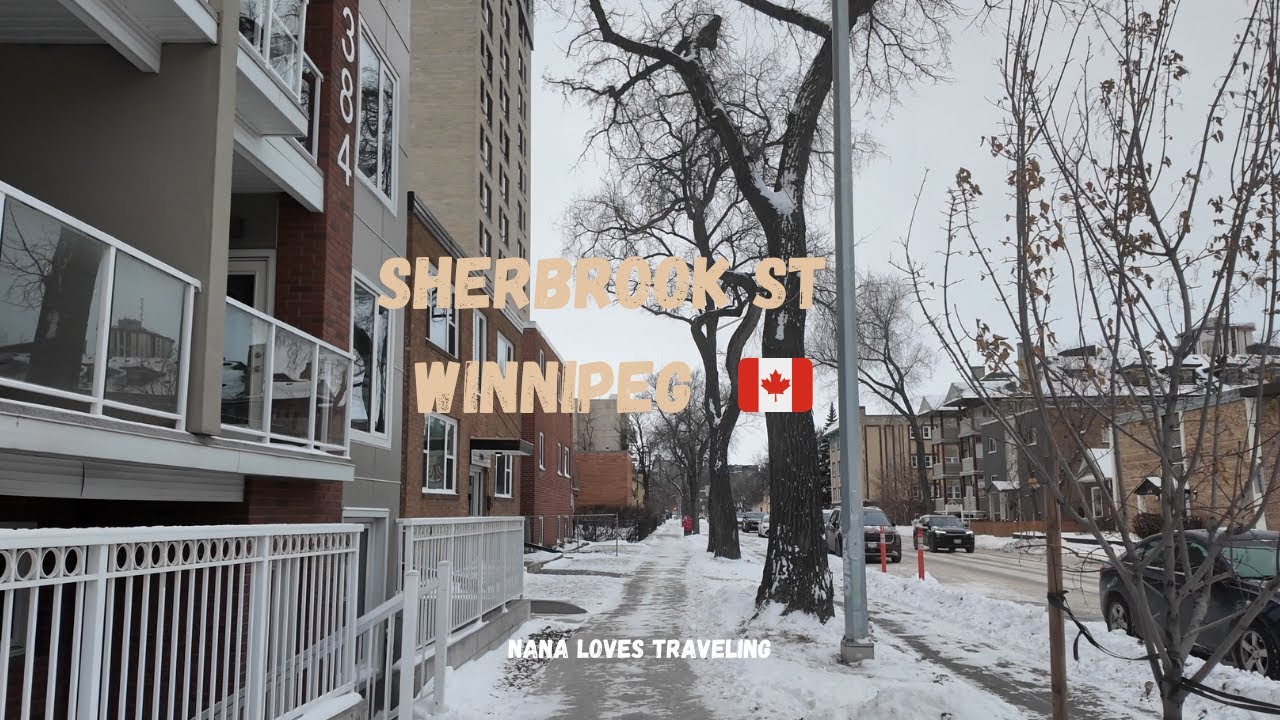 Walking tour | Sherbrook St | -30 degree freezing winter  | Winnipeg | 14 Dec 2025 #4k