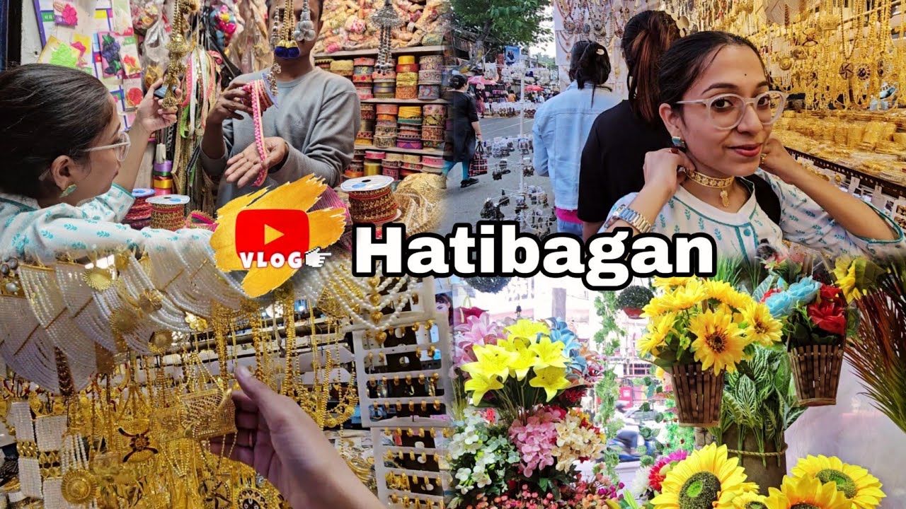 Vlog : হাতিবাগান গিয়ে কী কিনলাম? Kolkata  Street Shopping 💛 Hatibagan Kolkata