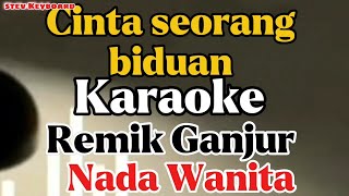 Karaoke cinta seorang biduan Ganjur nada cewek 