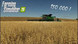 🌾 150,000 Liters of Wheat Harvested! Massive Harvest & Straw Baling Timelapse | FS25 I XXXXL Farm #2