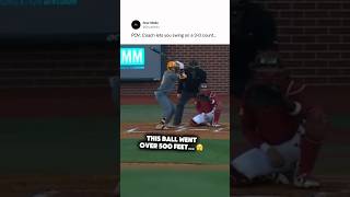 500  foot MOONSHOT in college… 🚨 #baseball