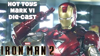 Hot Toys Marvel Iron Man Mark VI MMS378 Disney Die-Cast Unboxing figure review