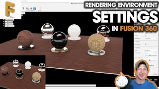 Fusion 360 RENDERING ENVIRONMENT SETTINGS - How to Customize Lighting, Backgrounds, and More!