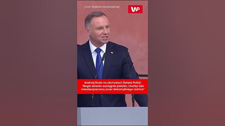 O co chodzi Andrzejowi Dudzie? Dziwna wypowiedź podczas Święta Policji #shorts