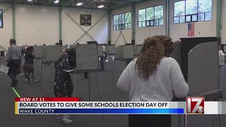 Wake County cancels most schools on Election Day