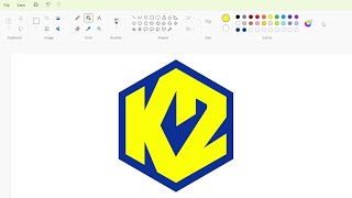 How To Draw The K2 Tv Channel Logo Using Ms Paint How To Draw On Your Computer