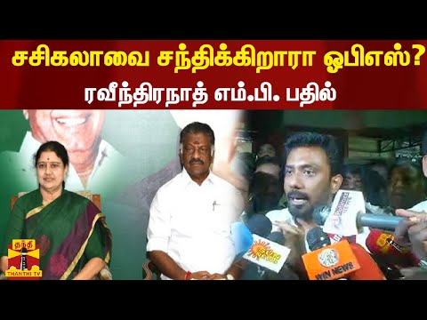 சசிகலாவை சந்திக்கிறாரா ஓபிஎஸ்? - ரவீந்திரநாத் எம்.பி. பதில் | OP Ravindranath