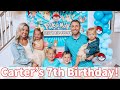 CARTER&#39;S 7TH BIRTHDAY PARTY // POKEMON THEME AND A BIG SURPRISE // BEASTON FAMILY VIBES