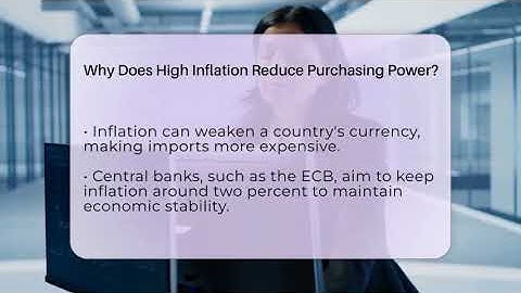 Why Does High Inflation Reduce Purchasing Power? - World Economy Watchers