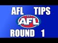 AFL 2021 - Round 1 Tips