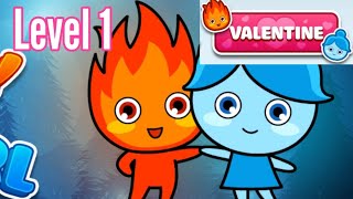 LuckyBoy And PrettyGirl Level 1 Valentine Android iOS Crystal Temple Maze Walkthrough Solution screenshot 5