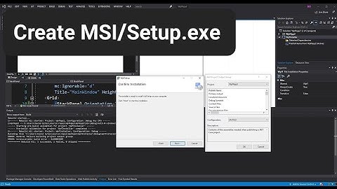 Generate MSI/Setup.exe from C#  Project with Visual Studio 2022