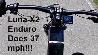 Luna X2 Enduro Does 37mph