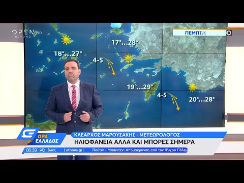Καιρός 17/06/2021: Ηλιοφάνεια, αλλά και μπόρες σήμερα | Ώρα Ελλάδος 17/6/2021 | OPEN TV
