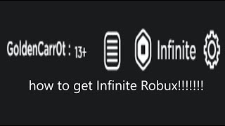 How To Get Infinite Robux In Roblox Read Desc Youtube - get infinite robux roblox