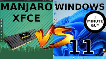 Manjaro 21 XFCE vs Windows 11: RAM