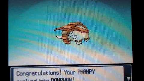 Shiny Phanpy Evolves To Shiny Donphan
