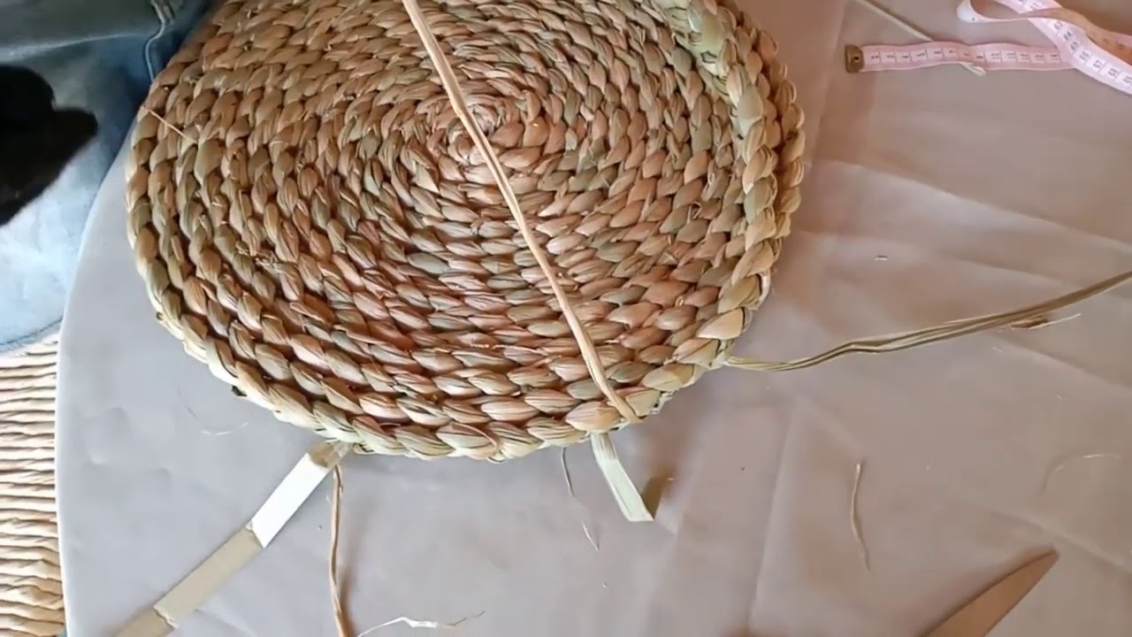 Artesanato em Taboa - Cesto de taboa: Peça grande (Aula 23/Parte 1)