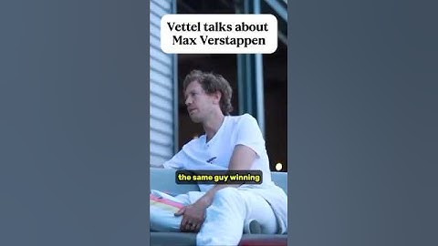 Sebastian Vettel: "You cannot compare Max Verstappen to anyone" (@SkySportsF1)
