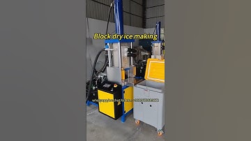 How to make dry ice blocks: step-by-step production process! Dry ice block making machine for sale