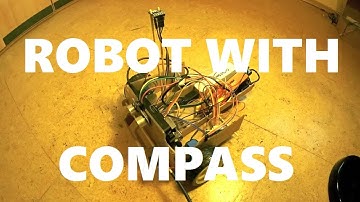 Robot with compass navigation