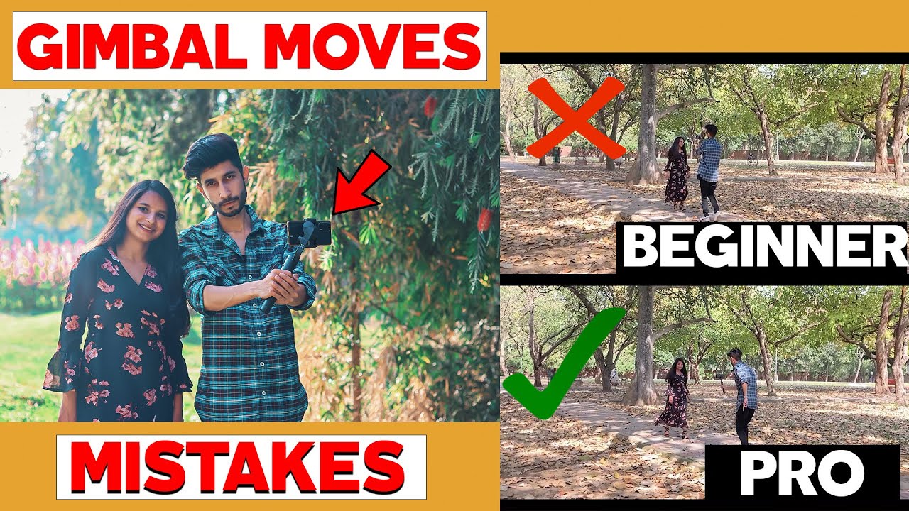 BEGINNER VS PRO CINEMATIC GIMBAL MOVES | MOBILE GIMBAL SHOTS MISTAKES ...