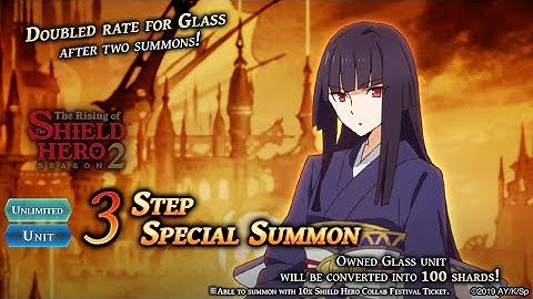 #alchemistcode x The Rising of the Shield hero 2 Collaboration - Summons for Glass and More 🧐🍷