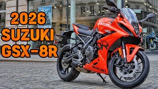 2026 Suzuki GSX-8R Glass Blaze Orange Bold Style, Balanced Performance
