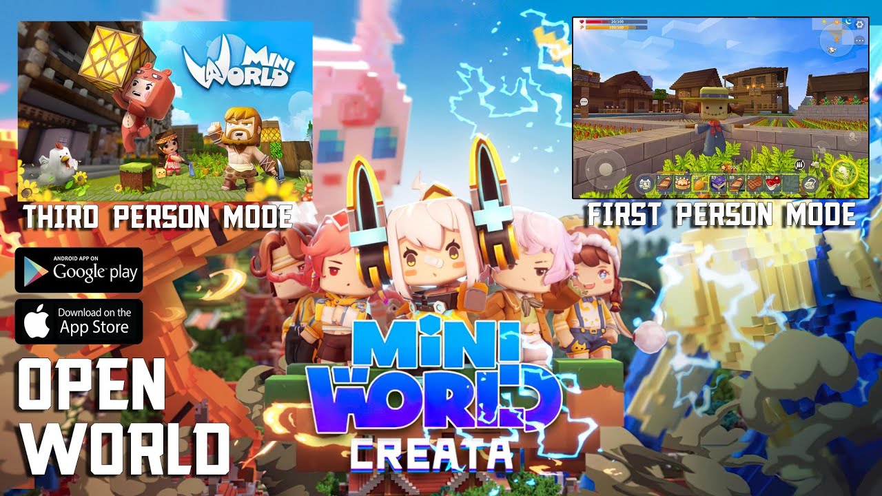 Mini World: Creata (Gameplay - Android) Parte 01 
