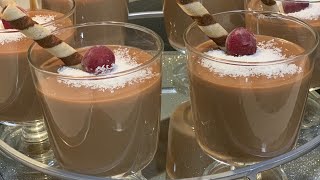 Ev Yapımı Danette Puding İpeksi Kıvamlı Sütlü Tatlılar Danette Chocolate Puding