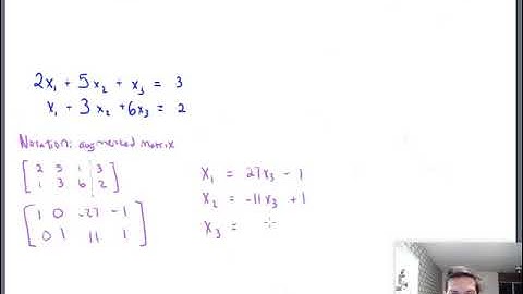 Solving a Matrix Equation (Math 204 Section 1.4 video 2)