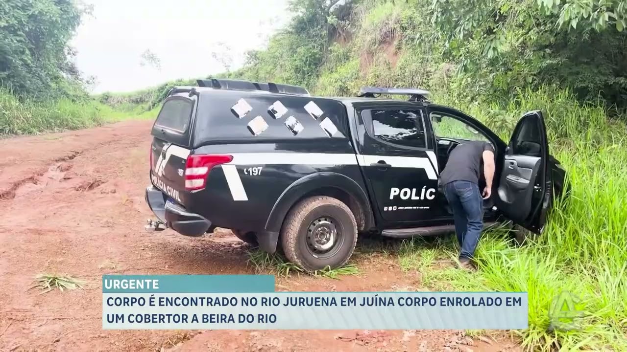 CORPO É ENCONTRADO EROLADO EM COBERTORES NA BEIRA DO RIO JURUENA EM JUÍNA.