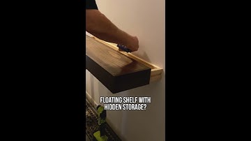 DIY Floating Shelf with Hidden Storage – Sleek & Secret!