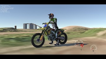 Unity 2017 - Test of Motocross for mobile games