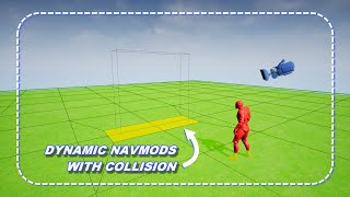 Help With Dynamic NavMods, Moving Objects And Collisions; UNREAL ENGINE