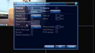 2MT 6000 Series DVR - How to Setup Motion Recording