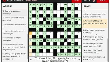 Lovatts Daily Cryptic Crossword (Beta Version) - 7 November, 2025