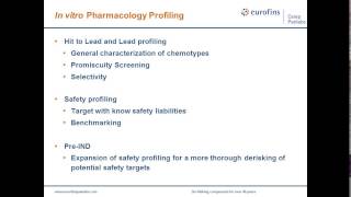 Eurofins Cerep-Panlabs: ADME-Tox Profiling in Drug Discovery