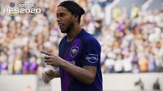 eFootball PES 2020 E3 TRAILER - Ronaldinho Vs. Real Life - NEW SKILLS !!