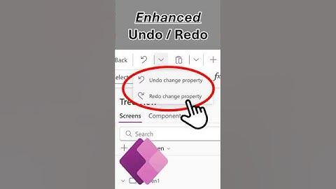New in Power Apps: Enhanced Undo and Redo! #shorts #powerapps