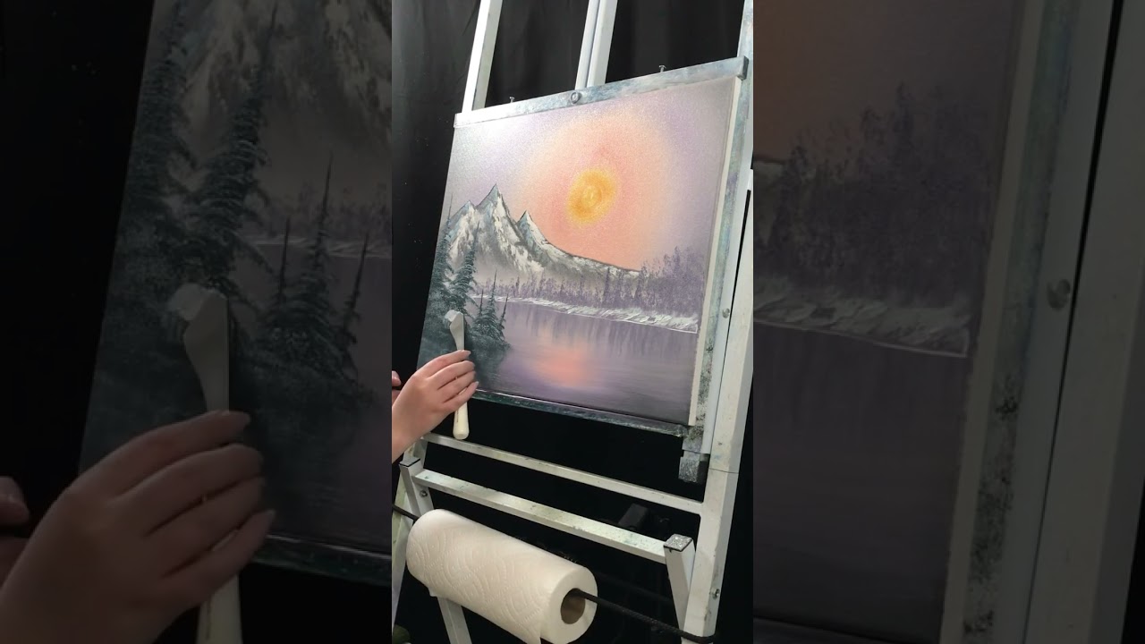 Winter Frost Bob Ross Painting 