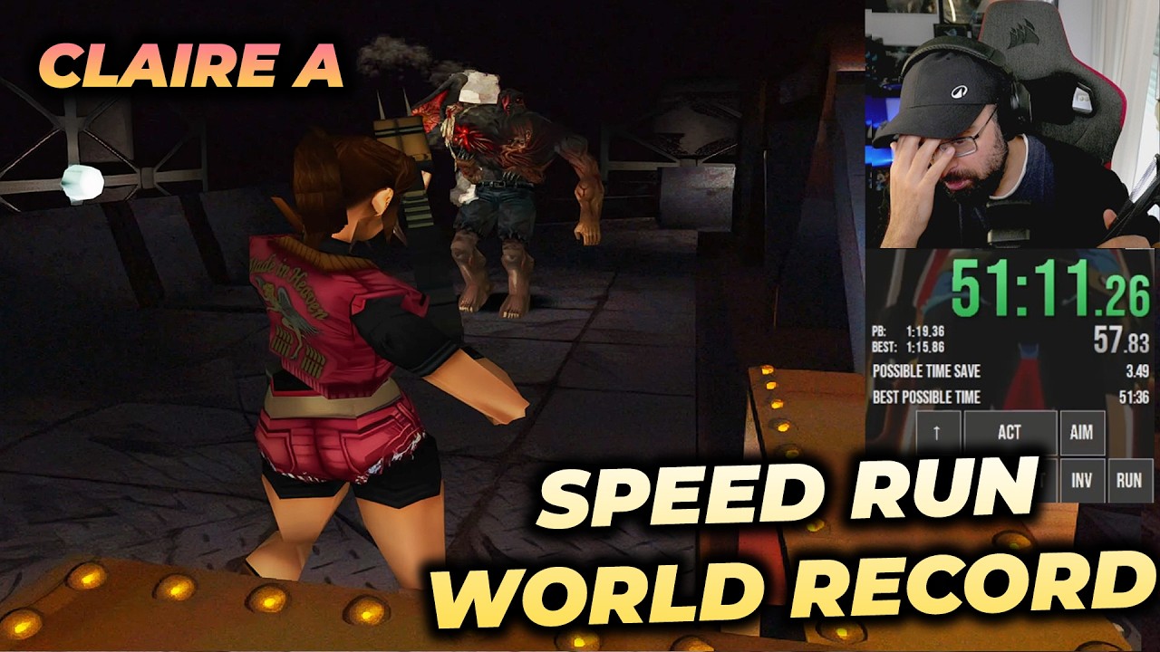 Re2 Speed Run LOS TRUCOS INHUMANOS del SPEED RUN RECORD MUNDIAL en RESIDENT EVIL 2 ...