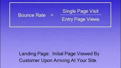 60 Second Update - Bounce Rate
