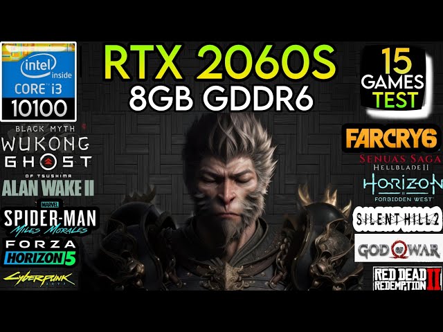 RTX 2060 Super + I3 10100 & 32GB Ram - 15 Games Test ! - YouTube