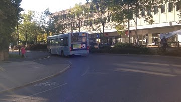 Metrobus Dennis dart (LX03 OJP) departing Crawley bus station