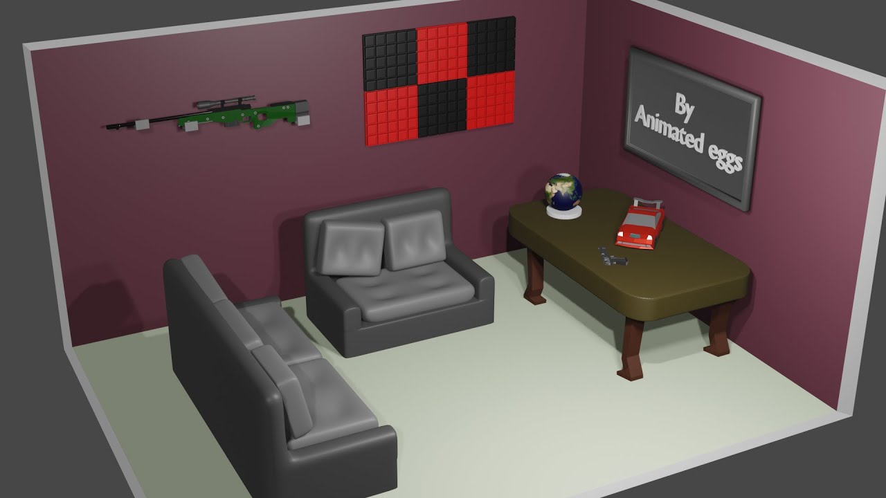 Room animation | A.S animates - YouTube