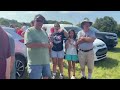 Scenes from the crowd lining up for Trump rally in Asheboro