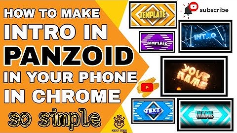 how to make intro in 𝗣𝗔𝗡𝗭𝗢𝗜𝗗 in your phone in chrome | tamil | onlyking tech | 💥💥💥