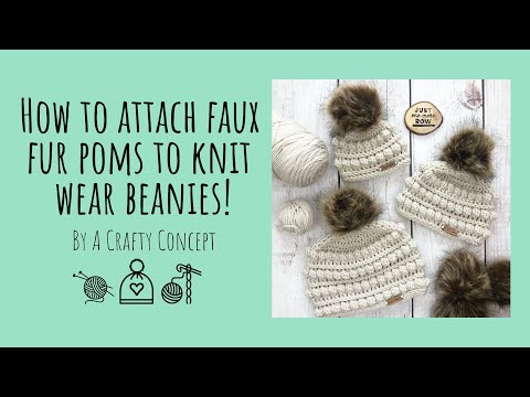 How to Make Faux Fur Poms with Strings or Snaps - Pom School Part