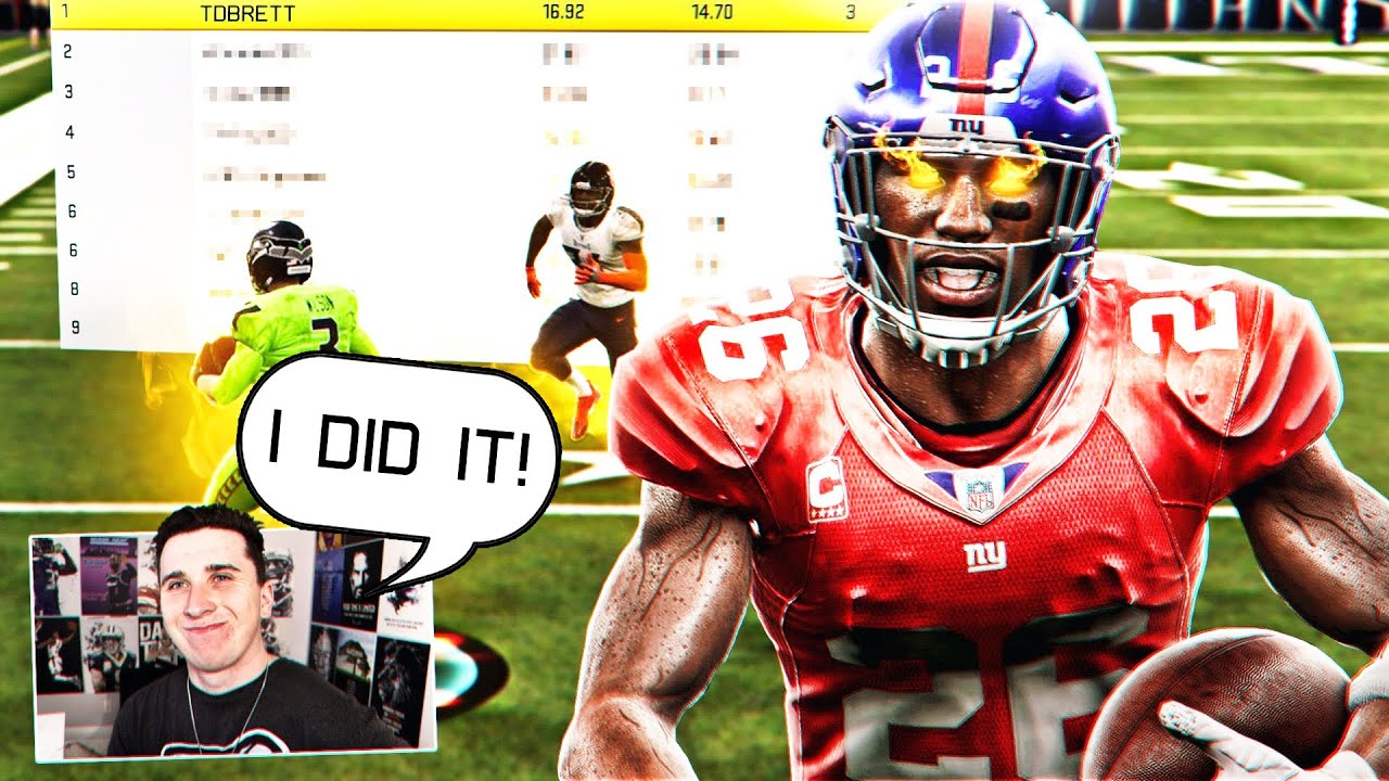 Im getting #1 ranked before Madden 21, im posting every day until!